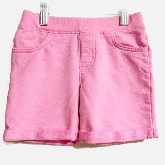 Jumping Bean Soft Baby Pink Pull-On shorts with Pockets and Cuffs. Size 7 - Picture 1 of 5